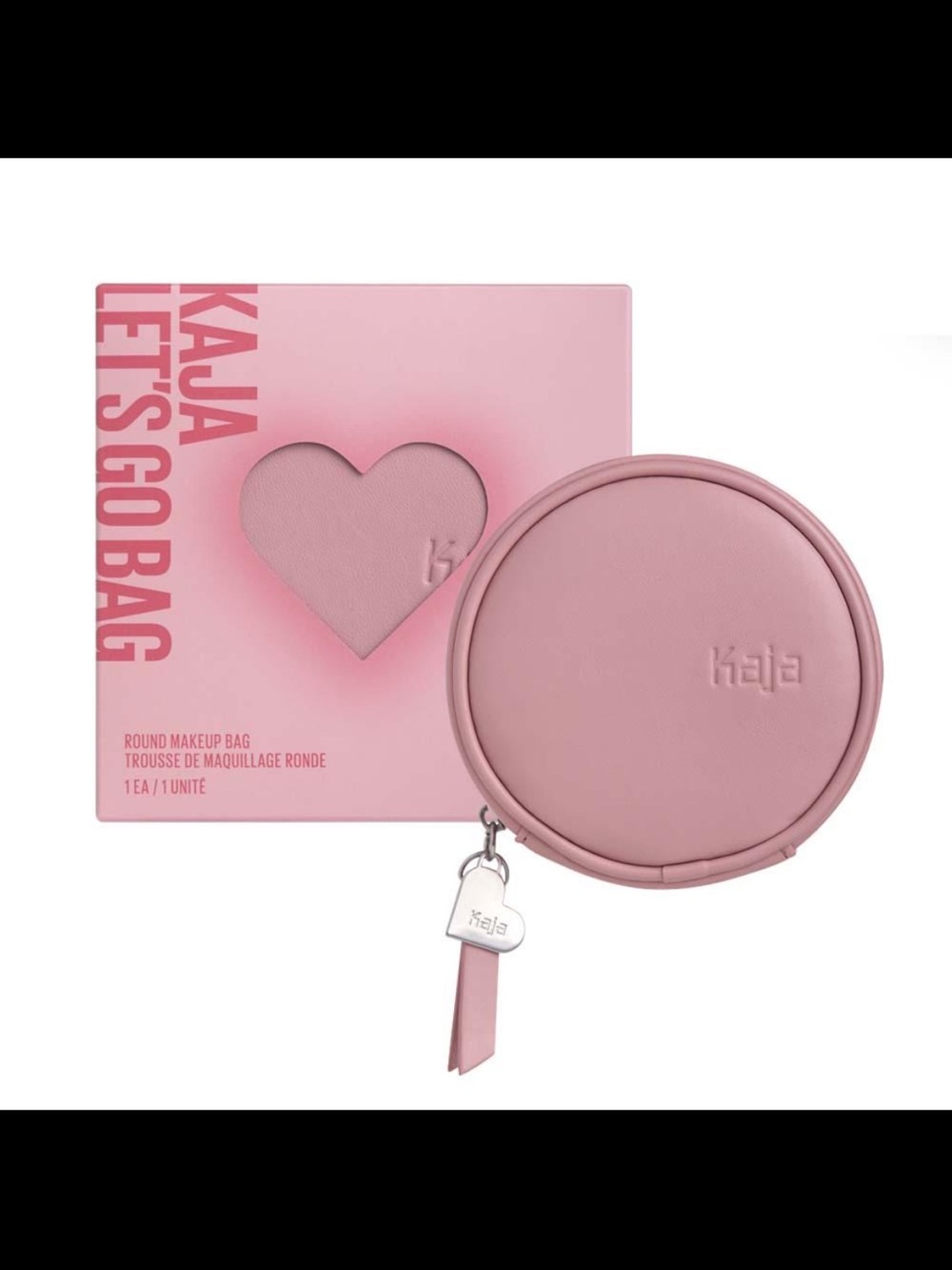 Kaja Let’s Go Bag Round Makeup Bag – NIB 🩷